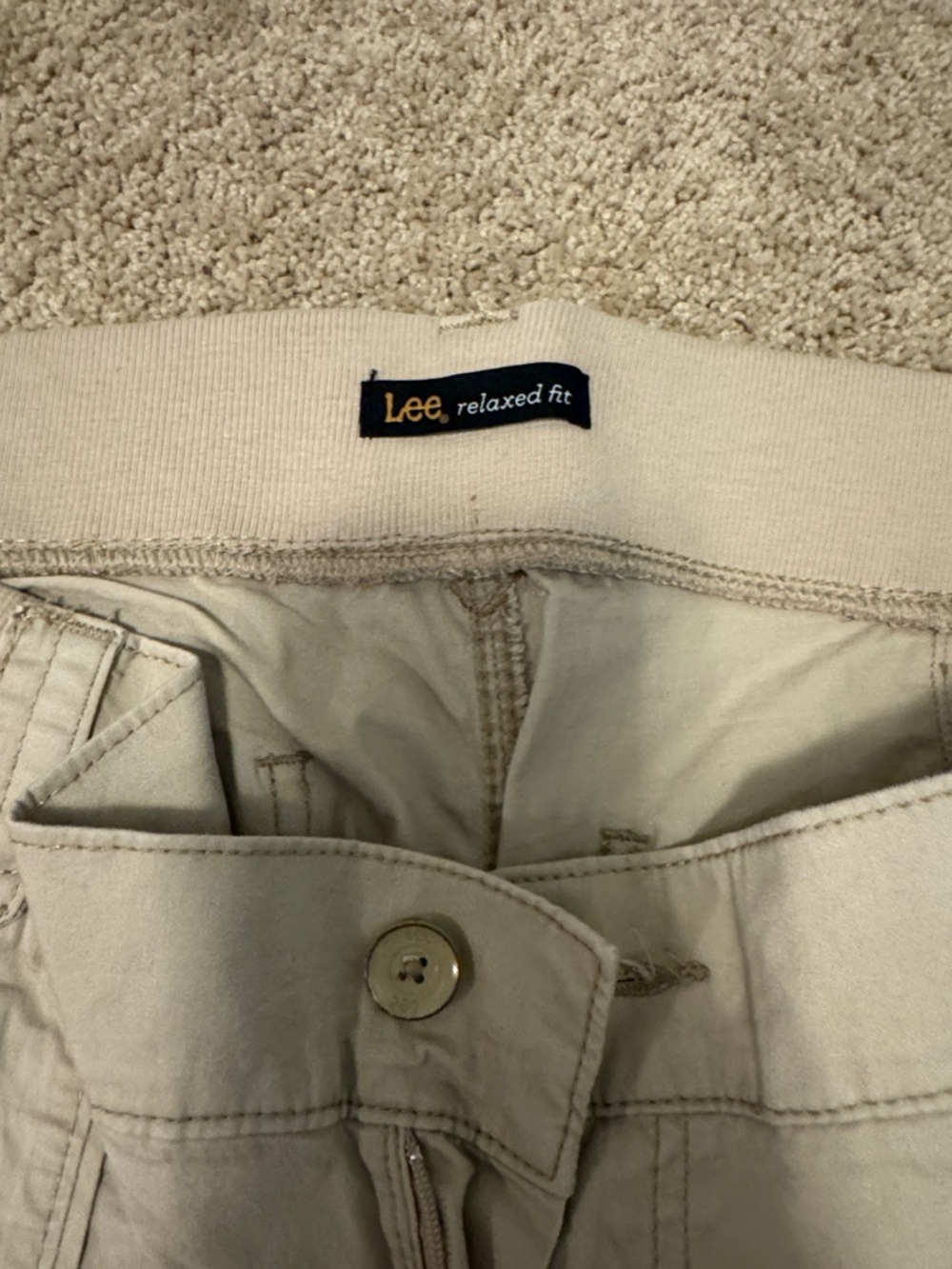 Lee Women's Light Beige Cargo Capris with Utility Pockets - Picture 2 of 8